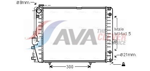 Радіатор охолодження двигуна AVA QUALITY COOLING MSA2072 - zapix
