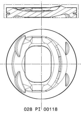 Поршень MAHLE 028PI00118000 - zapix