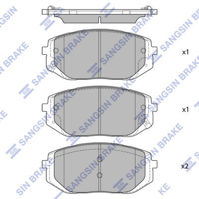 Гальмівні колодки дискові HI-Q SP4479 - zapix