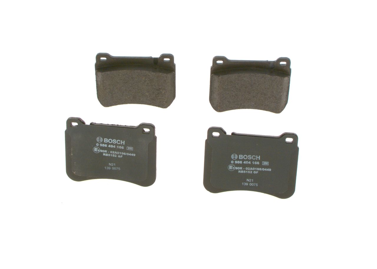 Гальмівні колодки дискові BOSCH 0986494166 - zapix