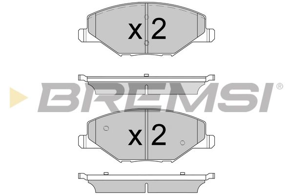 Гальмівні колодки дискові BREMSI BP3591 - zapix