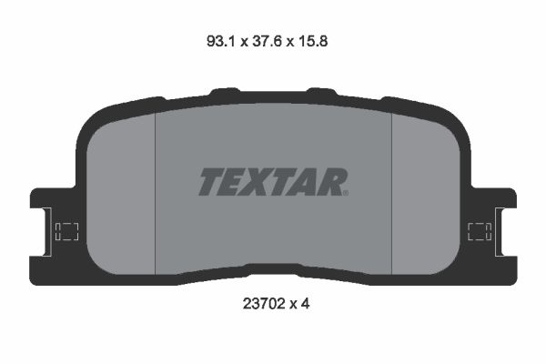 Гальмівні колодки дискові TEXTAR 2370201