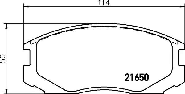 Гальмівні колодки дискові NISSHINBO NP3003 - zapix