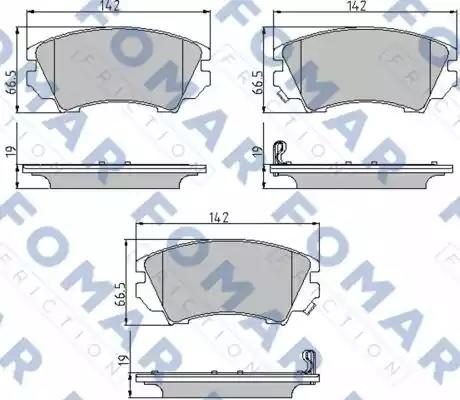 Гальмівні колодки дискові FOMAR FRICTION FO936181 - zapix