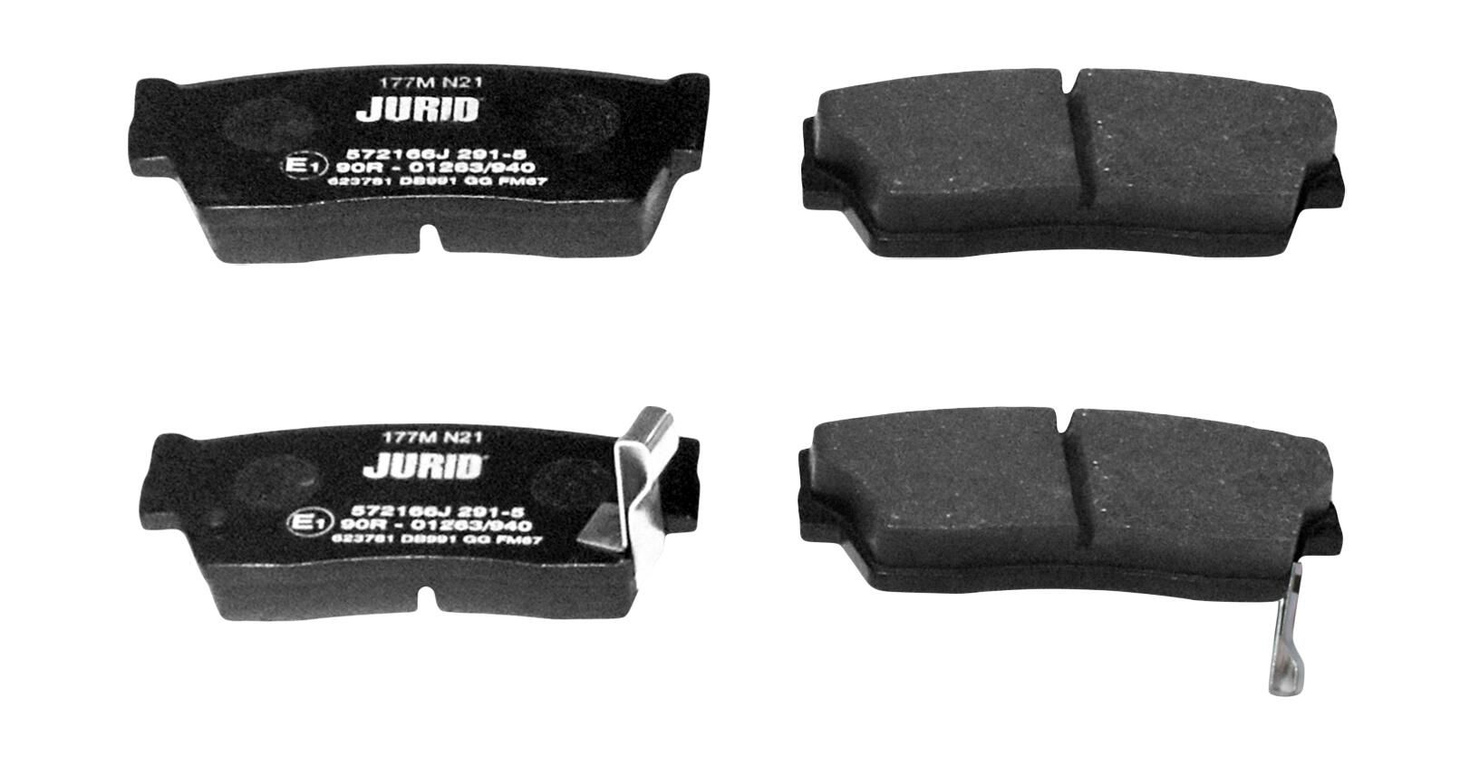 Гальмівні колодки дискові JURID 572166J - zapix