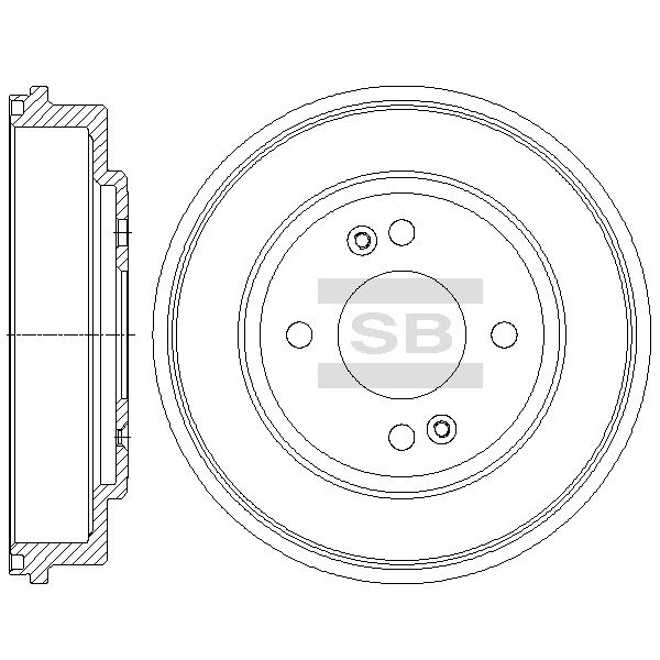 Гальмівний барабан HI-Q SD1079 - zapix