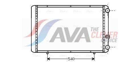 Радіатор охолодження двигуна AVA QUALITY COOLING RTA2155 - zapix
