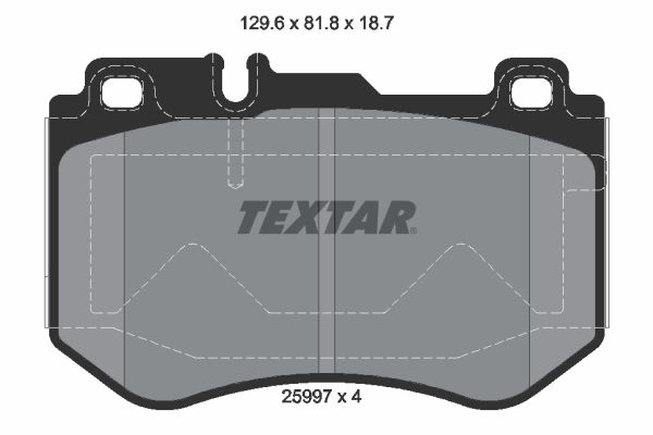 Гальмівні колодки дискові TEXTAR 2599701 - zapix