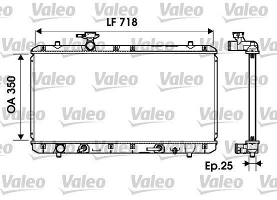 Радіатор охолодження двигуна VALEO 734165 - zapix