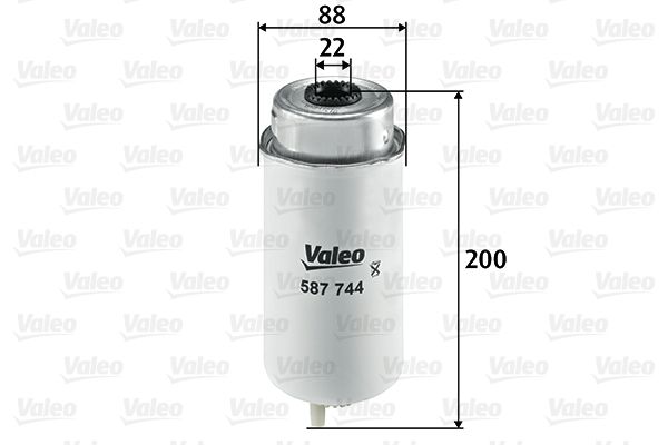 Паливний фільтр VALEO 587744 - zapix