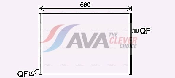 Радіатор охолодження двигуна AVA QUALITY COOLING MS2712 - zapix