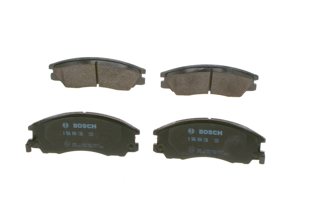 Гальмівні колодки дискові BOSCH 0986494138 - zapix