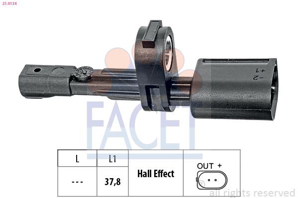 Датчик ABS FACET 210134 - zapix