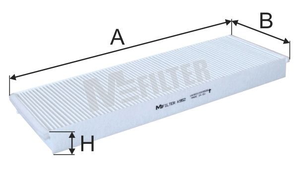 Фільтр салону MFILTER K952 - zapix
