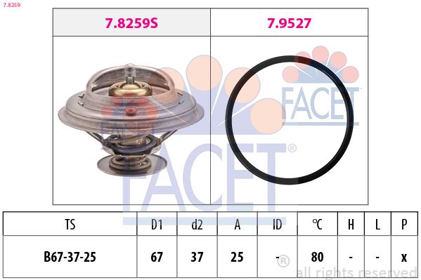 Термостат FACET 78259 - zapix