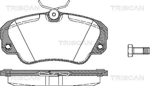 Гальмівні колодки дискові TRISCAN 811024005 - zapix