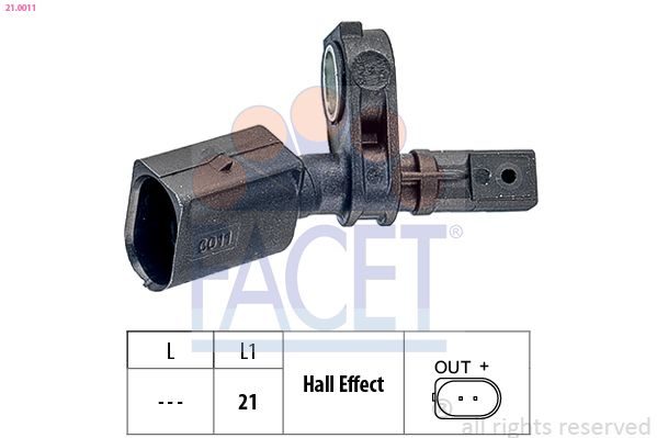 Датчик ABS FACET 210011 - zapix