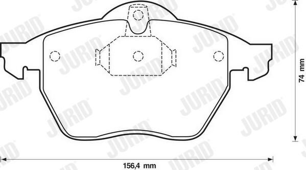 Гальмівні колодки дискові JURID 571920J - zapix