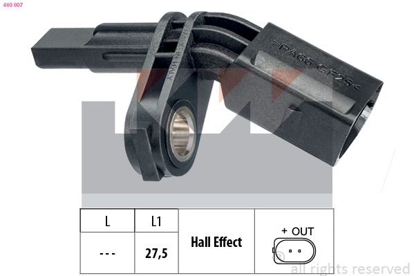 Датчик ABS KW 460007 - zapix