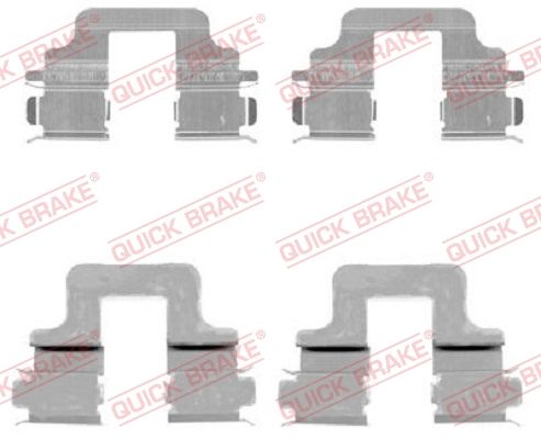 Приладдя / деталі гальмівних колодок QUICK BRAKE 1091731 - zapix