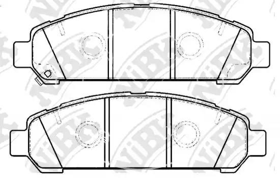 Гальмівні колодки дискові NIBK PN21003 - zapix
