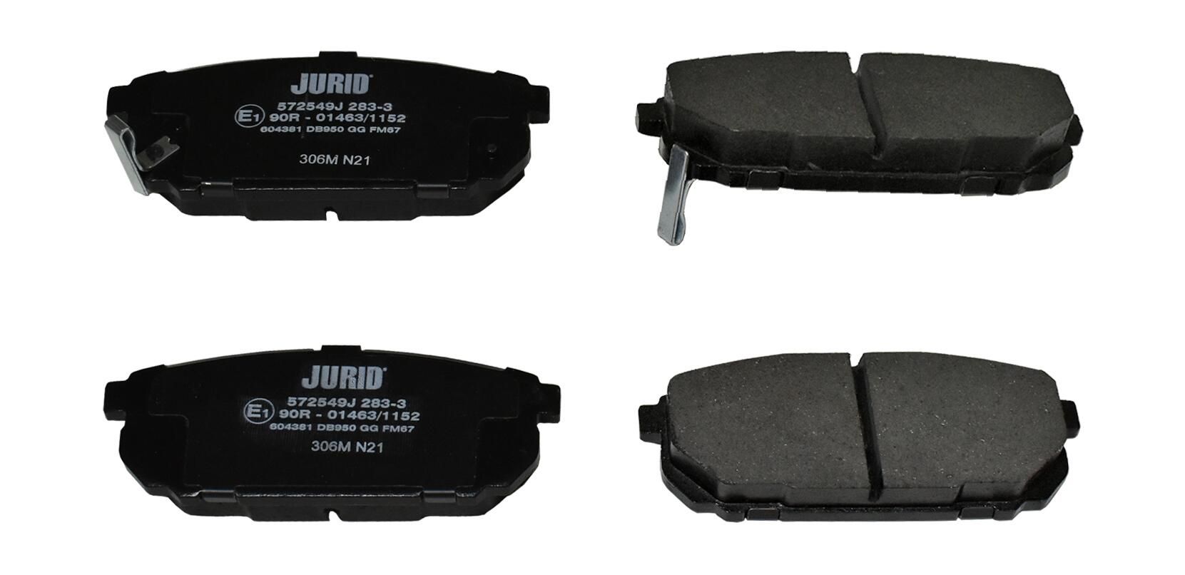 Гальмівні колодки дискові JURID 572549J - zapix