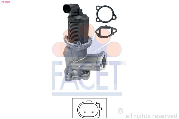 Клапан EGR FACET 230007 - zapix
