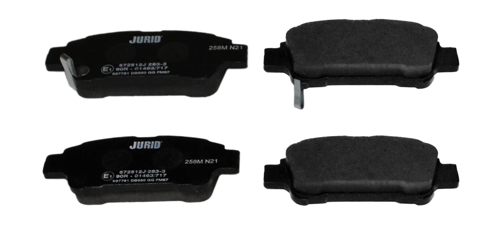 Гальмівні колодки дискові JURID 572512J - zapix