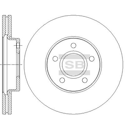 Гальмівний диск HI-Q SD5302 - zapix