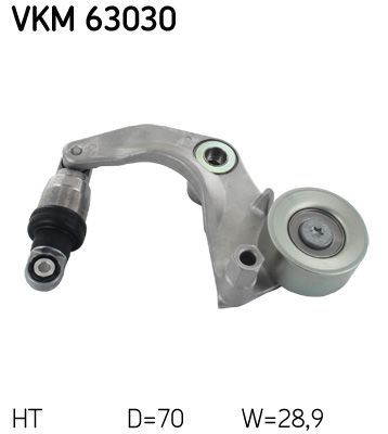 Натяжний пристрій ременя поліклінового SKF VKM63030 - zapix