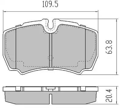 Гальмівні колодки дискові FREMAX FBP1674 - zapix