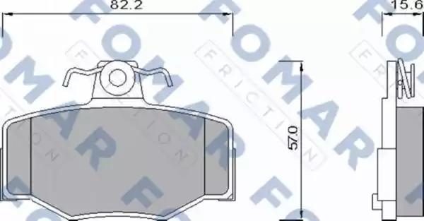 Гальмівні колодки дискові FOMAR FRICTION FO630981 - zapix