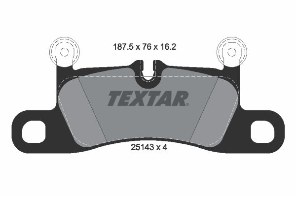 Гальмівні колодки дискові TEXTAR 2514301 - zapix