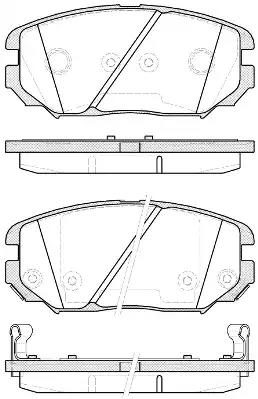 Гальмівні колодки дискові WOKING P1304312 - zapix