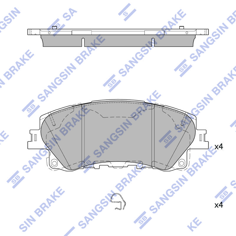 Гальмівні колодки дискові HI-Q SP4224 - zapix