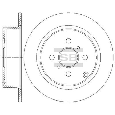 Гальмівний диск HI-Q SD4698 - zapix