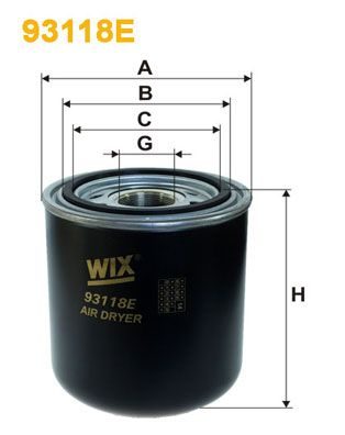 Фільтр осушувача повітря WIX FILTERS 93118E - zapix