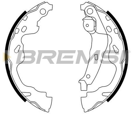 Гальмівні колодки ручника (барабанні) BREMSI GF0961 - zapix