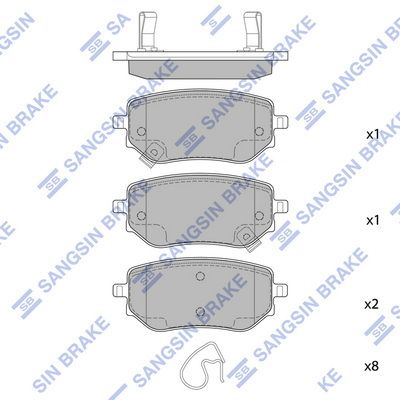 Гальмівні колодки дискові HI-Q SP4554 - zapix