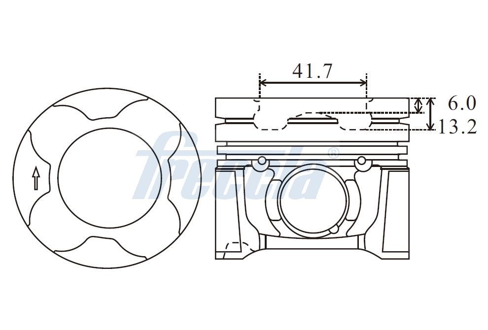 Поршень FRECCIA FP23106550 - zapix