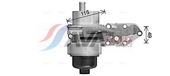 Оливний радіатор двигуна AVA QUALITY COOLING FD3669H - zapix