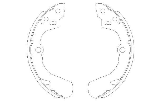 Гальмівні колодки ручника (барабанні) KAVO PARTS KBS8905 - zapix