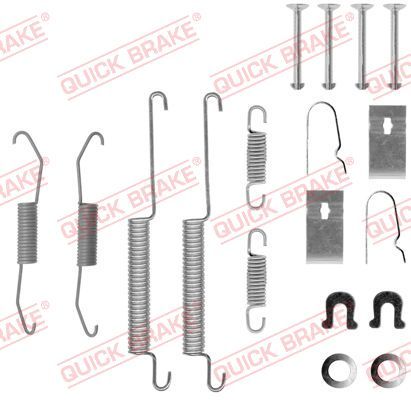 Монтажний комплект барабанних гальмівних колодок QUICK BRAKE 1050679 - zapix