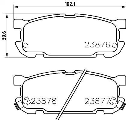 Гальмівні колодки дискові NISSHINBO NP5027 - zapix
