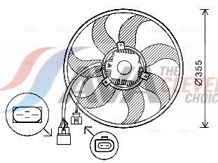 Вентилятор системи охолодження AVA QUALITY COOLING VN7534 - zapix