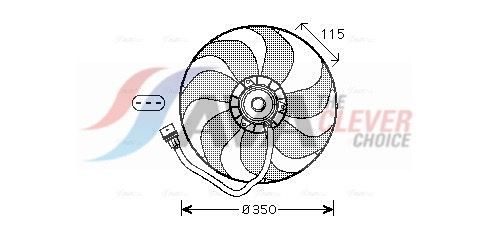 Вентилятор системи охолодження AVA QUALITY COOLING VN7521 - zapix