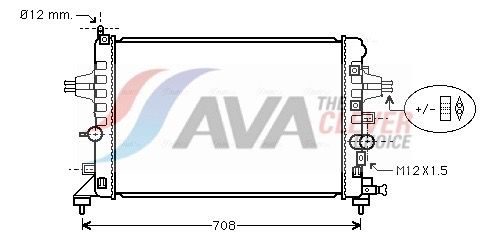 Радіатор охолодження двигуна AVA QUALITY COOLING OLA2363 - zapix