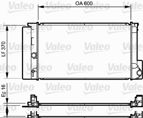 Радіатор охолодження двигуна VALEO 735250 - zapix