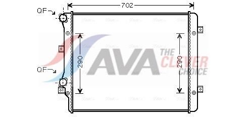 Радіатор охолодження двигуна AVA QUALITY COOLING VN2207 - zapix