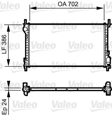Радіатор охолодження двигуна VALEO 735167 - zapix